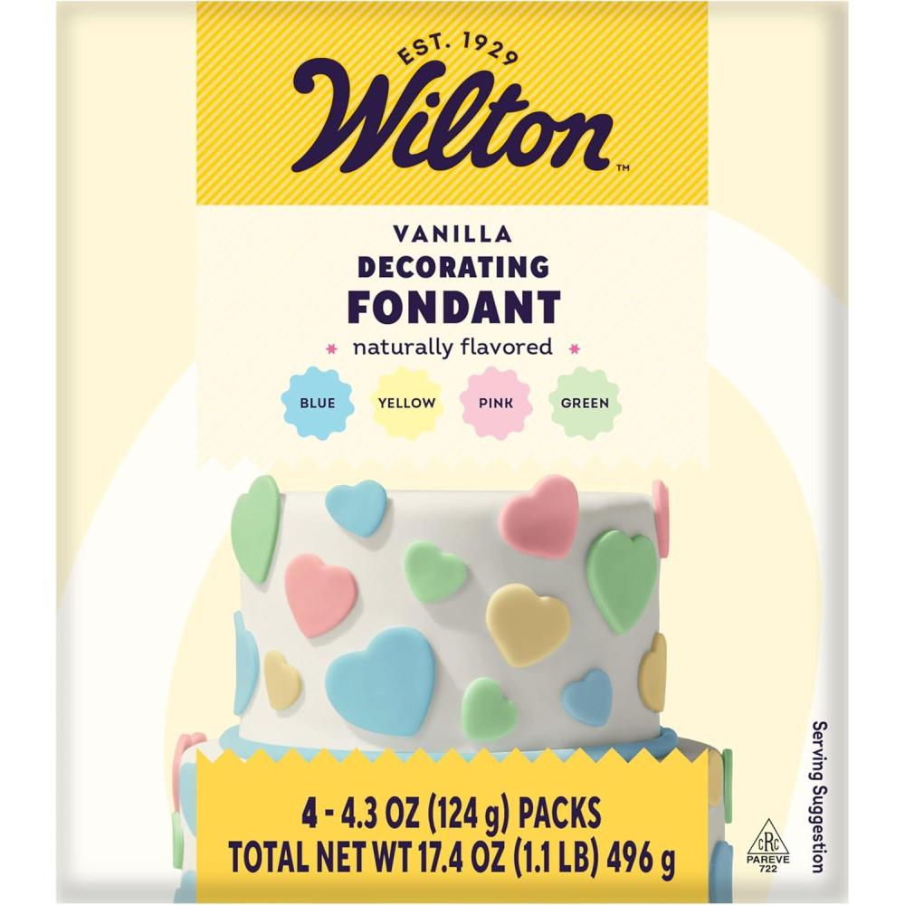 image:imageWilton Decorator Preferred Pastel Fondant Fondant Icing 4 CountPack of 1