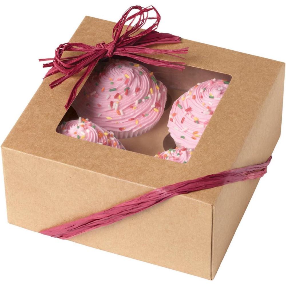 image:imageWilton Kraft 4 Cavity Cupcake Boxes 3 Count Cupcake 4CavityCupcake 4Cavity
