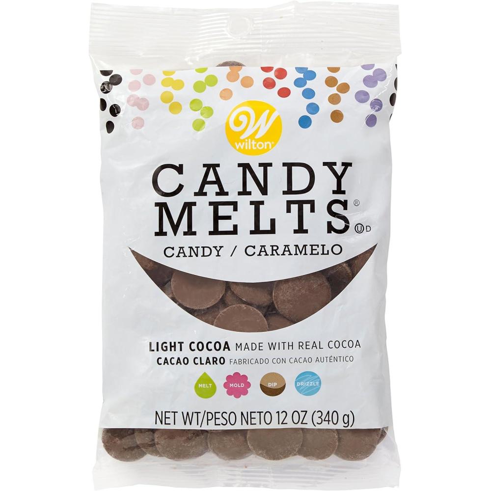 image:imageWilton Melting Chocolate Orange Candy Melts for Cake Pops Candy Making Chips Vanilla Flavored 12oz Pack of 6 Packaging May VaryLight Cocoa