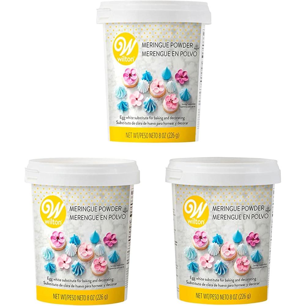 image:imageWilton Meringue Powder Egg White Substitute Artificial Flavor 4 Oz8 Ounce Pack of 3