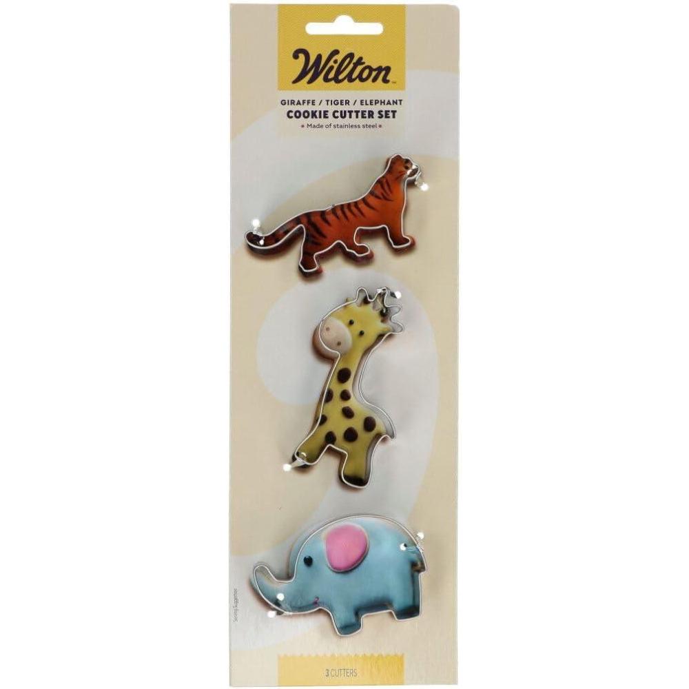 image:imageWilton Metal Cookie Cutter 3Inch AppleGiraffe Tiger Elephant
