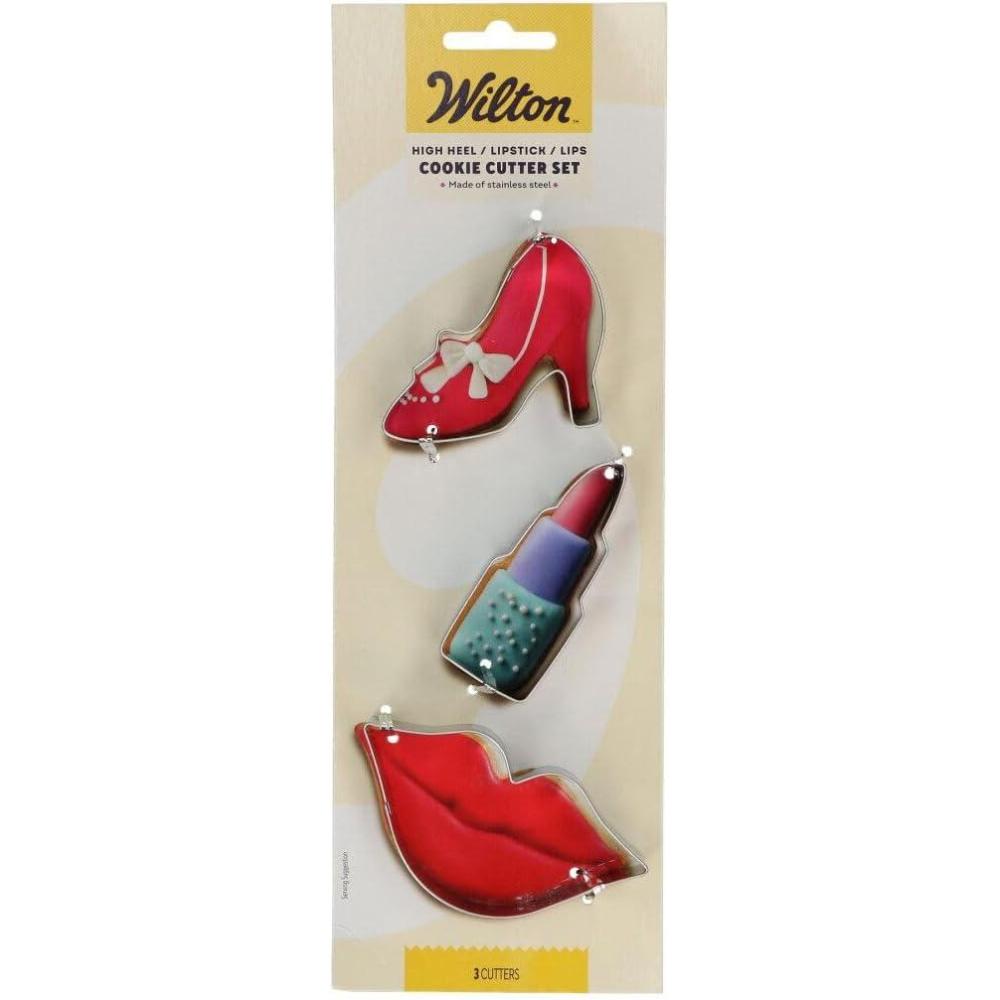 image:imageWilton Metal Cookie Cutter 3Inch AppleHigh Heel Lipstick Lips