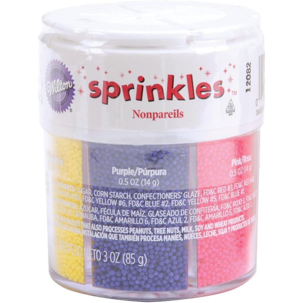 image:imageWilton Nonpareils 6Mix Sprinkle Assortment Bright Rainbow Sprinkles for Cakes Cupcakes Cookies amp Desserts Colorful Baking Decoration for Birthdays amp Holidays 3 ozBaking Supplies