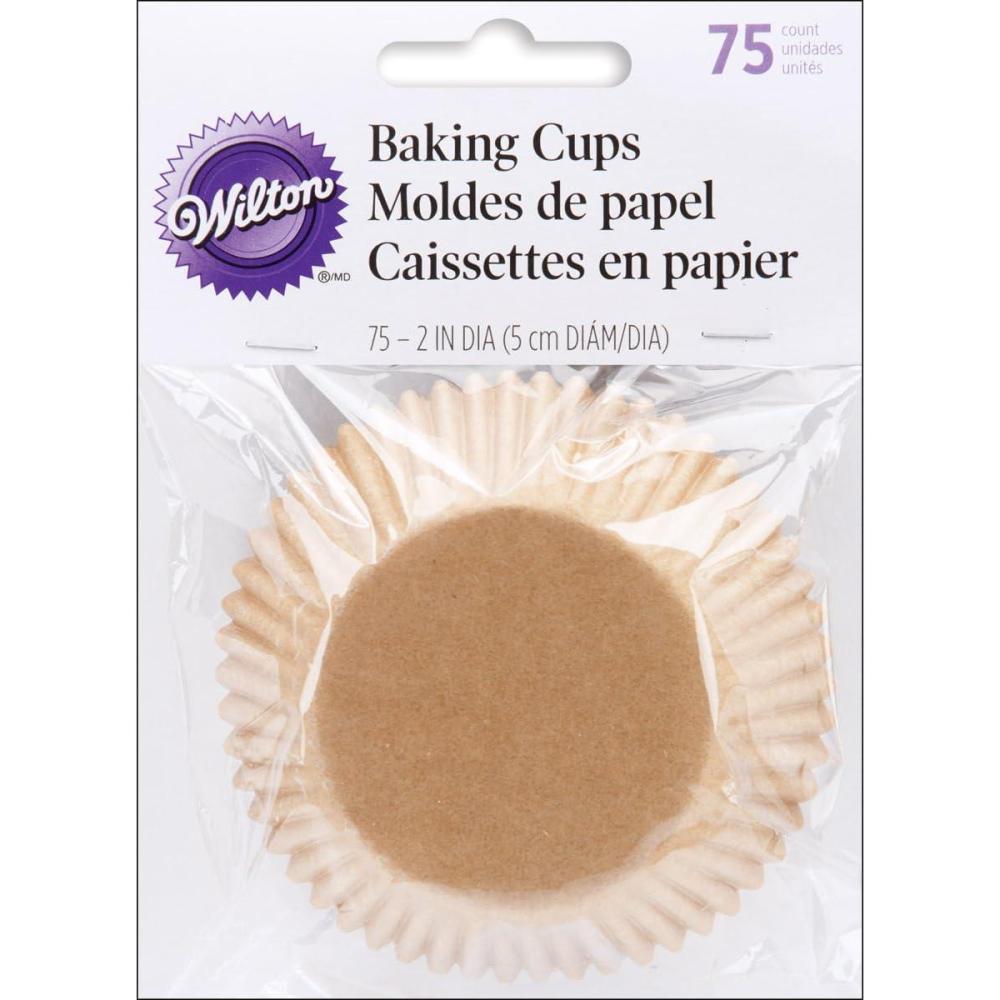 image:imageWilton White Standard 75 Baking Cups Single PackBrown