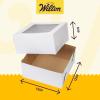 Wilton 12-Inch Cake Boxes with Windows for 10-Inch Cakes, White, Sturdy Cardboard, 6-Count(Cake Boxes)