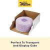 Wilton 12-Inch Cake Boxes with Windows for 10-Inch Cakes, White, Sturdy Cardboard, 6-Count(Cake Boxes)