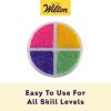 Wilton Bright Colored Sugar Sprinkles Medley, Pink, Purple, Yellow & Green Sparkling Sugars for Cupcakes, Cookies, Ice Cream & Cake Decorating, 4.4 oz