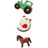 Wilton Metal Cookie Cutter, 3-Inch, Apple(Tractor Chick Horse)