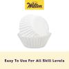 Wilton Mini Baking Cups – Use Mini Baking Liners for Baking Cupcakes or Muffins, Ideal for Holiday Candy and Nuts Too, White, 1.25-Inch Diameter, 350-Count