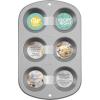Wilton Recipe Right Non-Stick 6-Cup Muffin Pan, Standard Baking Pans for Cupcakes and Muffins, Set of 2(6-Cup (2-Pk.))
