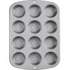 Wilton Recipe Right Non-Stick 6-Cup Muffin Pan, Standard Baking Pans for Cupcakes and Muffins, Set of 2(Standard – 12 Cup (2 Pack))