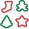 Wilton Holiday Grippy Cookie Cutters, Set of 4(Holiday)