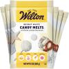 Wilton Melting Chocolate Bright White Candy Melts for Cake Pops Candy Making Chips Vanilla Flavored 12oz., Pack of 6