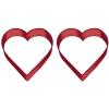 Wilton Red Metal Heart Cookie Cutter 3″(1 – Pack (Pack of 2))