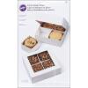 Wilton Treat Sampler Boxes, Perfect for Sharing homemade Desserts, Cookies and Snacks as a Gift, Each Box has 4-Compartments, Includes 3-Boxes, White(White Compartment)