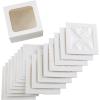 Wilton White Treat Boxes with Windows – Perfect Cake Holders for Gifting and Transporting Homemade Mini Cakes or Cookies, 9-Piece(Assorted)
