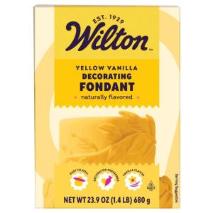 Wilton – 710-2303 Wilton Decorator Preferred Black Fondant, 24 oz. Fondant Icing(Yellow)