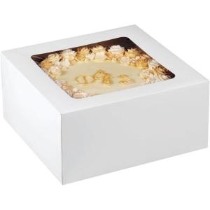 Wilton 12-Inch Cake Box with Window for 10-Inch Cake, 2-Piece Set(12X12X6 2CT)
