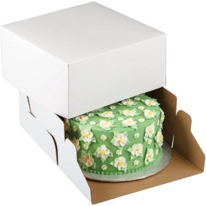 Wilton 2-Pack Corrugated Cake Box, 19 by 14 by 4-Inch(10X10X5 2CT)