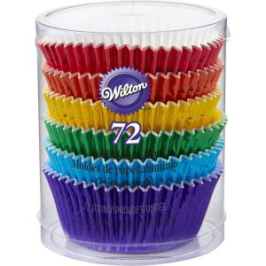 Wilton 72 Count Rainbow Cupcake Liners