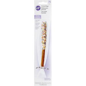 Wilton 75-Pack Pretzel Party Bags, 75 Count, Clear