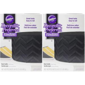Wilton Decorator Preferred Easy to Roll Fondant for Cakes, Cupcakes and Other Fun Desserts, 24 Ounce, Royal Blue(Black)