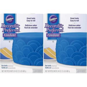 Wilton Decorator Preferred Easy to Roll Fondant for Cakes, Cupcakes and Other Fun Desserts, 24 Ounce, Royal Blue(Blue)