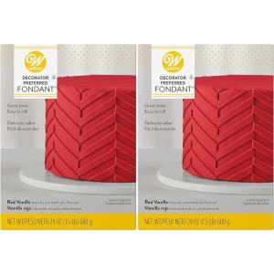 Wilton Decorator Preferred Easy to Roll Fondant for Cakes, Cupcakes and Other Fun Desserts, 24 Ounce, Royal Blue(Red)