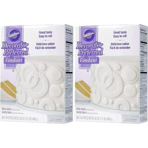 Wilton Decorator Preferred Easy to Roll Fondant for Cakes, Cupcakes and Other Fun Desserts, 24 Ounce, Royal Blue(White)