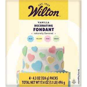 Wilton Decorator Preferred Pastel Fondant, Fondant Icing 4 Count(Pack of 1)