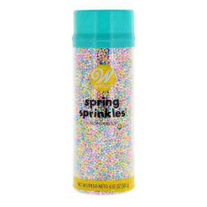 Wilton Easter Sprinkle Mix, Pastel Nonpareils for Decorating Spring Cupcakes, Cookies, Cake Pops & Desserts, Kosher, Festive Baking Decoration, 4.97 oz