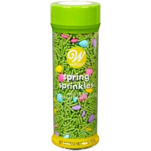 Wilton Easter Sprinkles Mix with Eggs & Grass, Colorful with Mini Egg Sprinkles for Decorating Cupcakes, Cookies & Cakes, Fun Spring Baking Decoration, 4 oz.(4 Ounces)