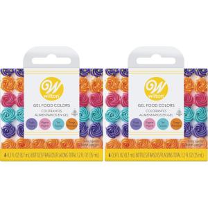 Wilton Gel Food Color Set, Primary, 0.3 Fl Oz, Pack of 4(Neon)