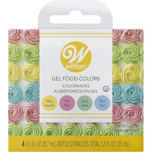 Wilton Gel Food Color Set, Primary, 0.3 Fl Oz, Pack of 4(PRIMARY)