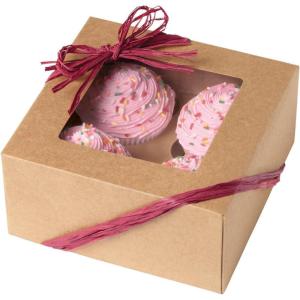 Wilton Kraft 4 Cavity Cupcake Boxes, 3 Count, Cupcake 4-Cavity(Cupcake 4-Cavity)