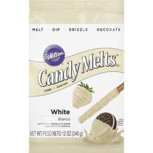 Wilton Melting Chocolate Orange Candy Melts for Cake Pops Candy Making Chips Vanilla Flavored 12oz., Pack of 6, Packaging May Vary(White)