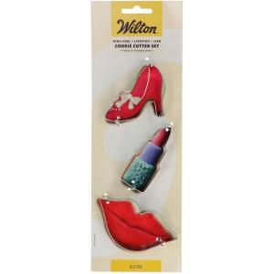 Wilton Metal Cookie Cutter, 3-Inch, Apple(High Heel Lipstick Lips)