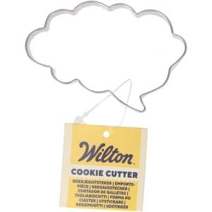 Wilton Metal Cookie Cutter, 3-Inch, Apple(Text Cloud)