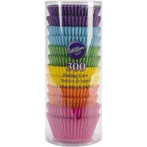 Wilton Standard Cupcake Liner Baking Cups, 300 Count, Rainbow Bright