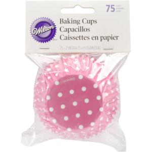 Wilton White Standard 75 Baking Cups, Single Pack(Pink)