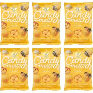 Wilton Yellow Candy Melts Candy, 12 oz, Pack of 6