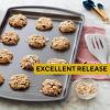 Wilton Perfect Results Nonstick Medium 15 x 10 in Cookie Baking Sheets Set, 2-Piece Steel Bakeware, Scratch-Resistant, Dishwasher Safe