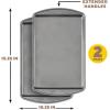 Wilton Perfect Results Nonstick Medium 15 x 10 in Cookie Baking Sheets Set, 2-Piece Steel Bakeware, Scratch-Resistant, Dishwasher Safe