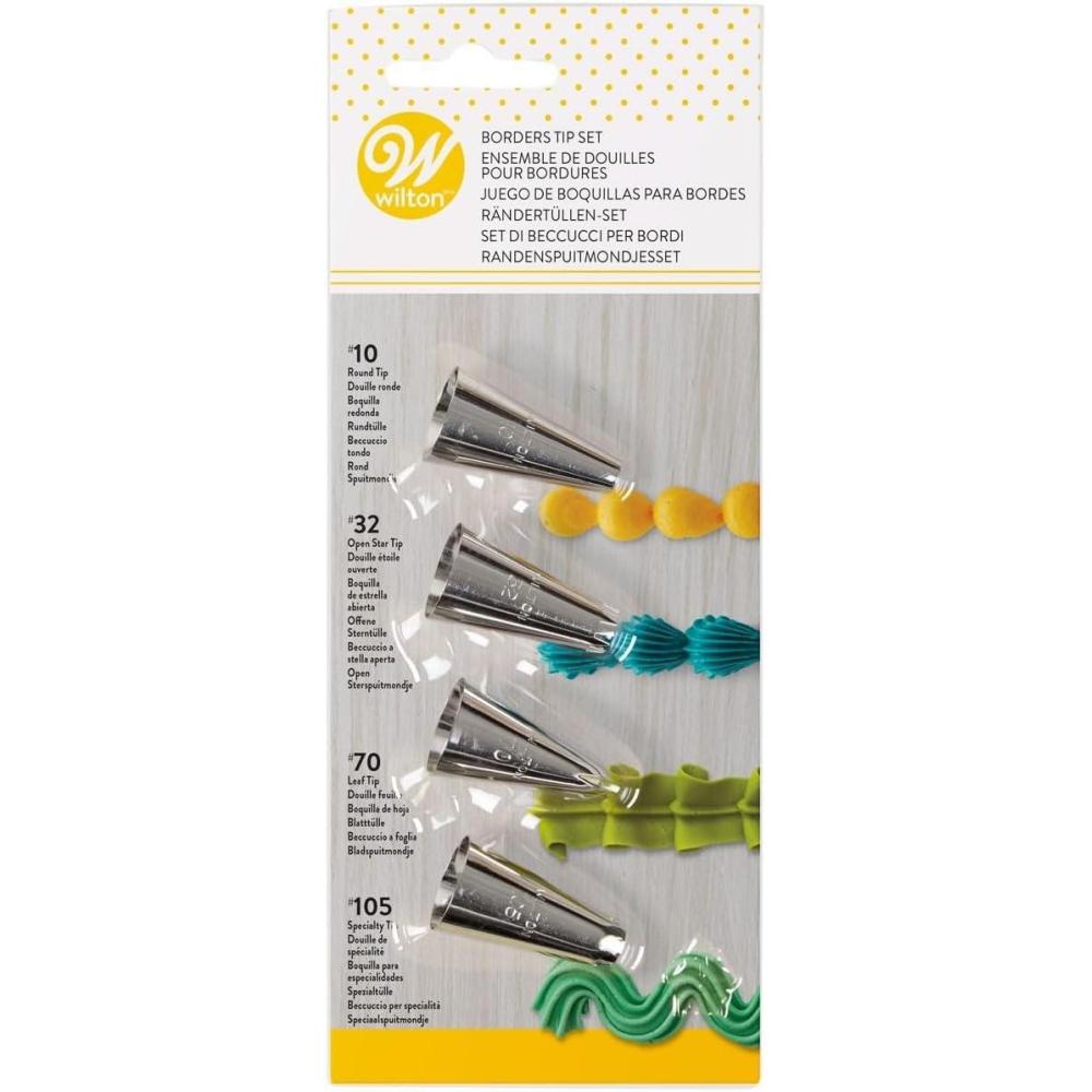 image:imageBorders Decorating Piping Tip Set 4 piece set