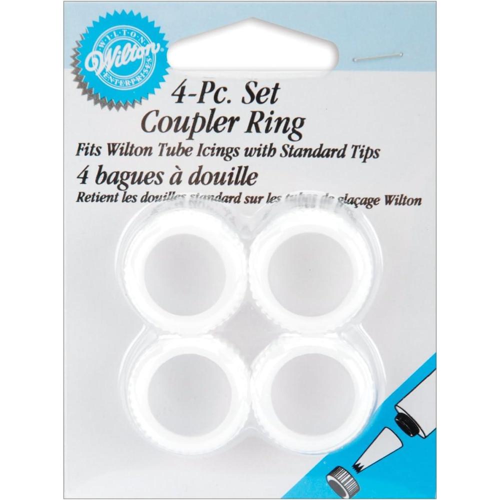 image:imageWilton 4 Piece Decorating Tip Coupler Ring Set