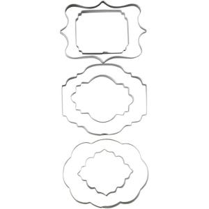 Wilton 6 Piece Plaque Fondant Cut-Outs Set
