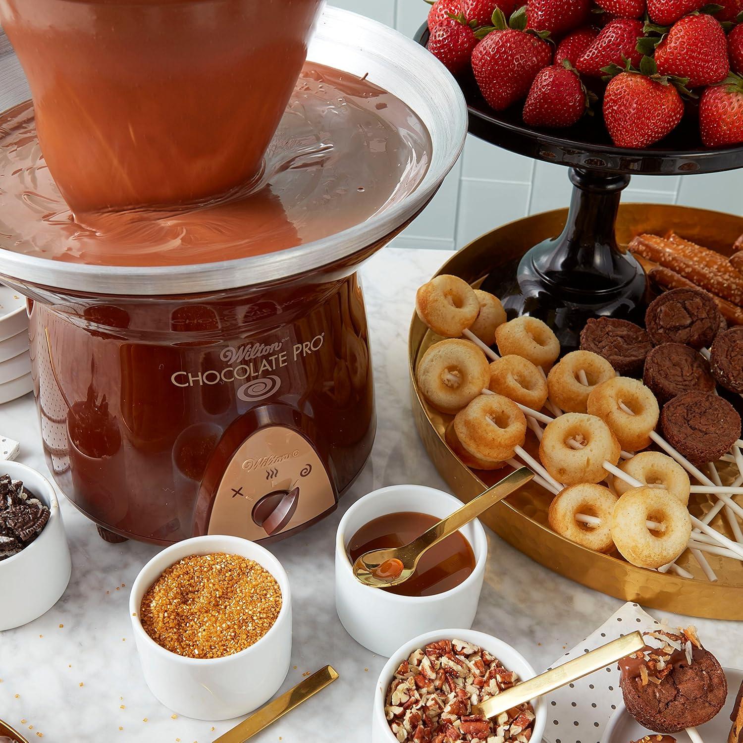 image:imageWilton Chocolate Pro Melting Wafers Bundle EasytoUse Fountain amp Fondue Chocolate Smooth Flowing amp Quick Melting for Dipping Fruit Cookies amp Snacks 2Pack 2lb Each Packaging May Vary2LB