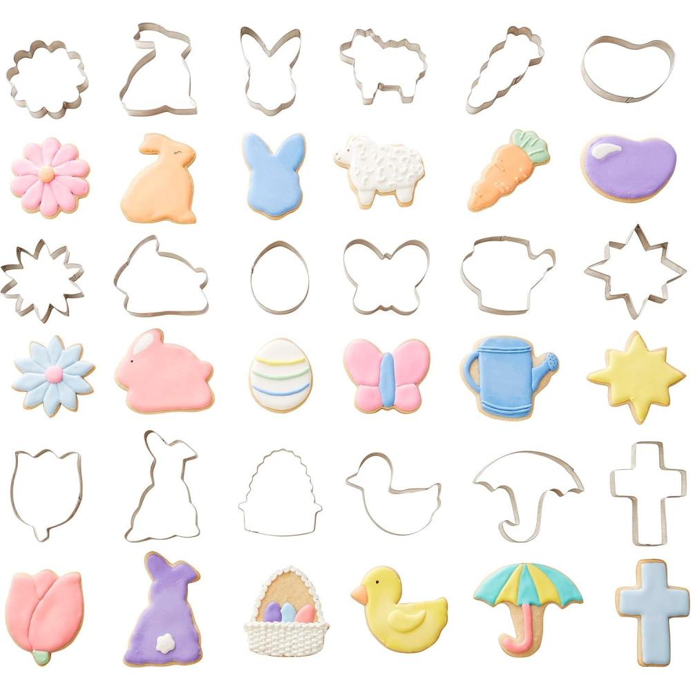 image:imageWilton Metal Easter Cookie Cutter Set with Storage Tub 18Piece