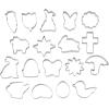 Wilton Metal Easter Cookie Cutter Set with Storage Tub, 18-Piece