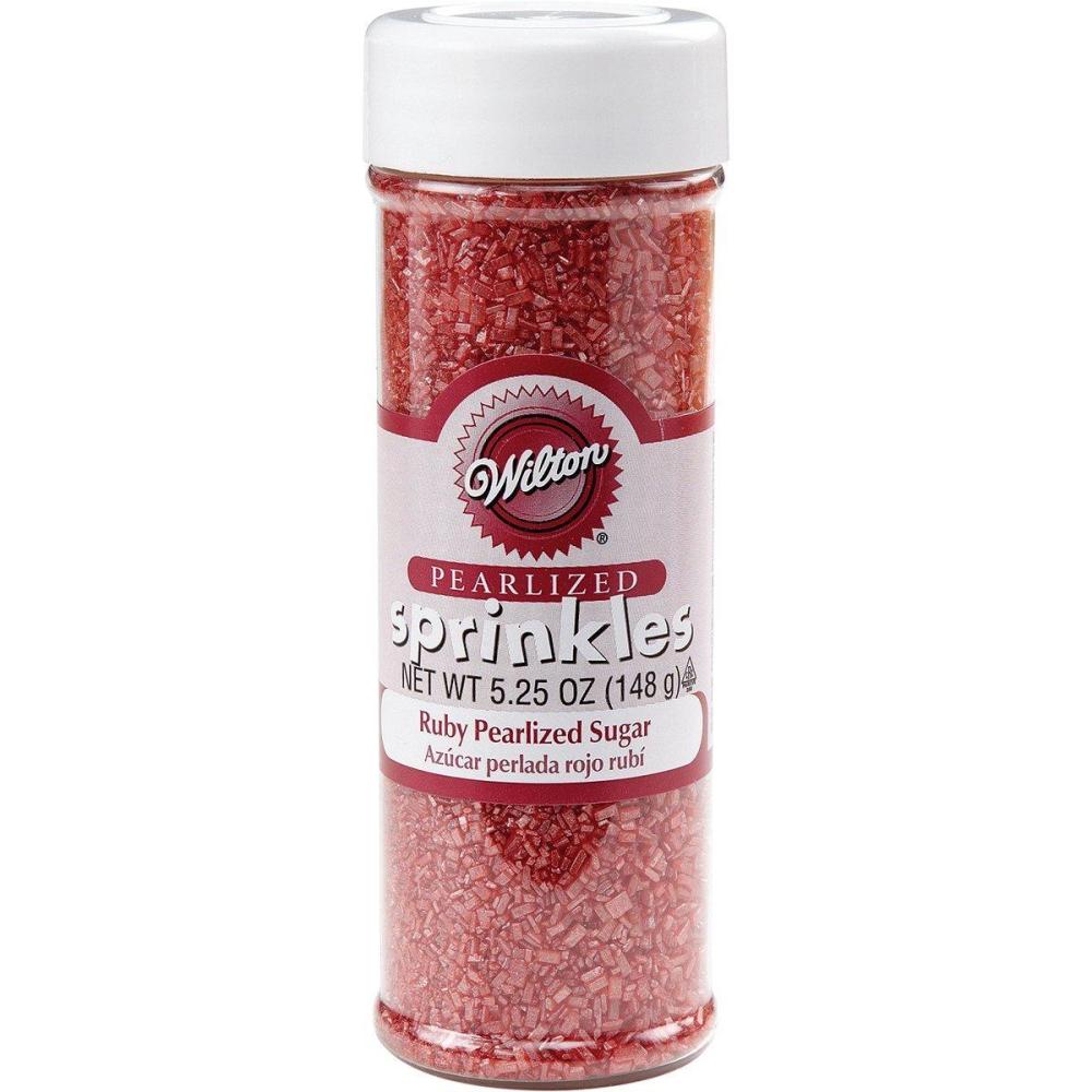 image:imageWilton Pearilized Sugar Food Decorative RubyRed5 oz